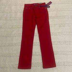 Yaso amethyst collection red jeans skinny cotton girls size 10